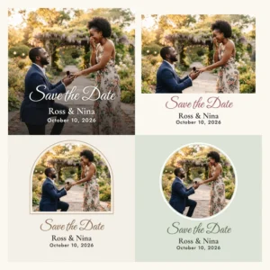Save the Date 2"x2"